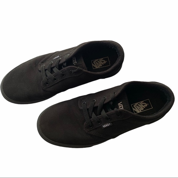 Vans Boys/Kids Black Sneakers SZ 7 - Picture 3 of 6